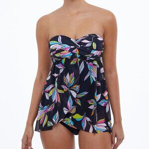NWT! Profile by Gottex Monarch Flyaway Bandeau One Piece Swimsuit NEW!